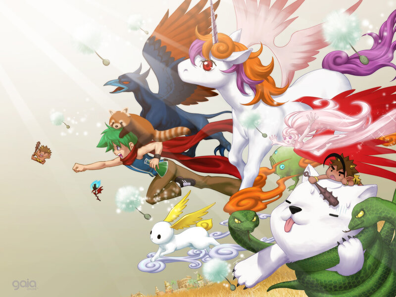 Fantasy Creatures in Flight