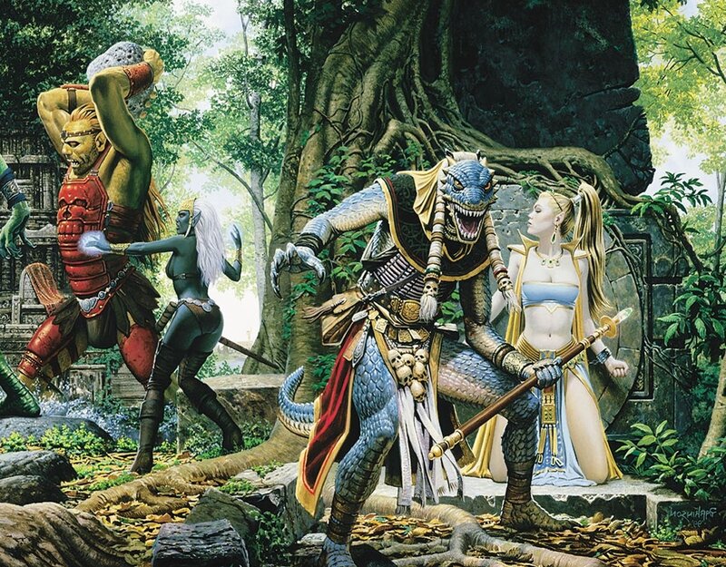 Fantasy Creatures in Jungle