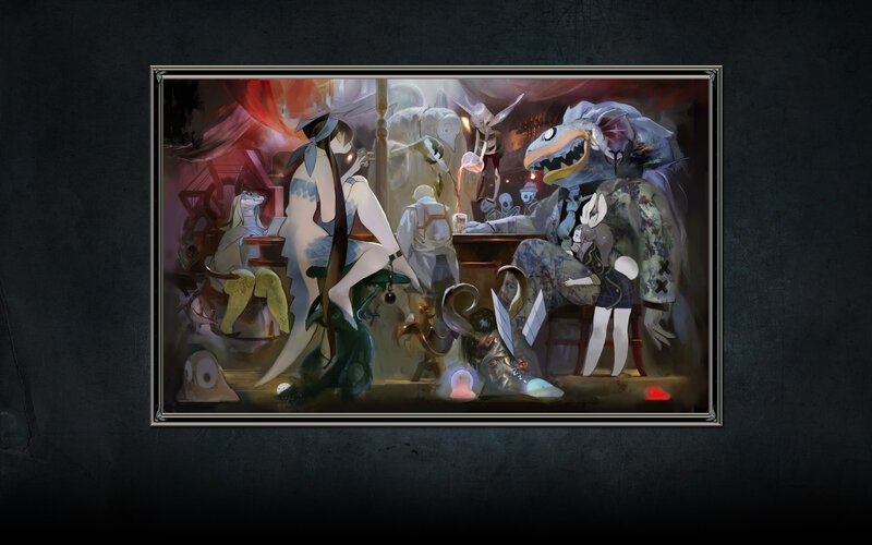 Fantasy Creatures in Tavern