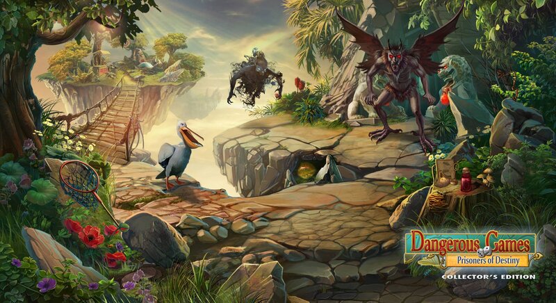 Fantasy Creatures on Cliff