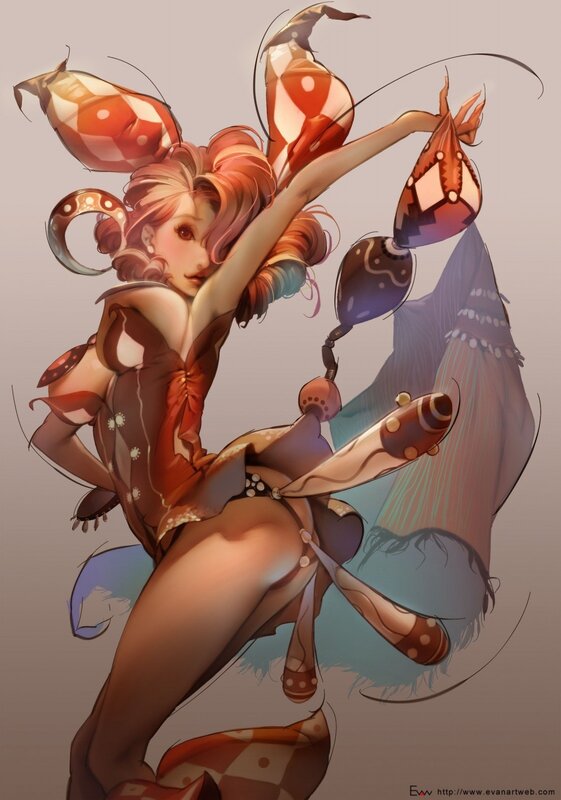 fantasy dancer with insect wings