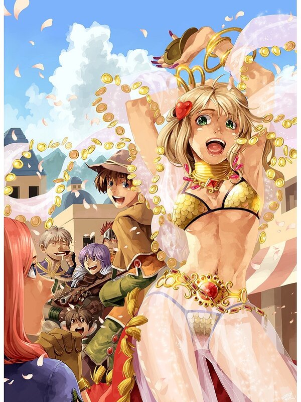 Fantasy dancers in a festival