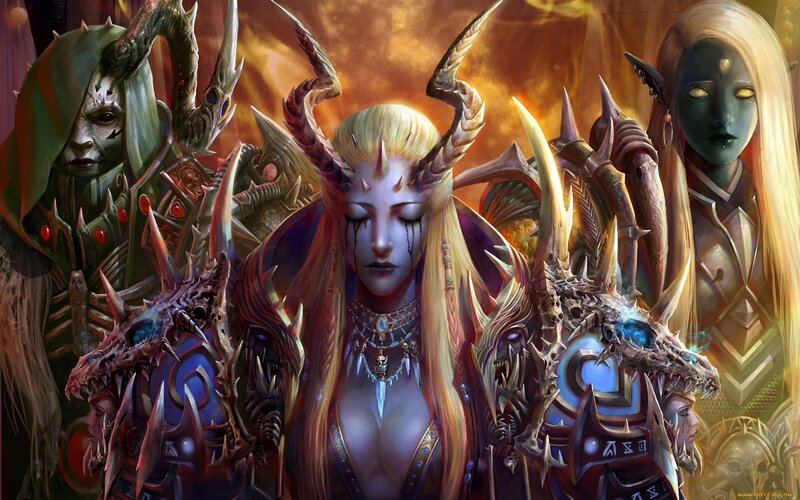 Fantasy demon warriors