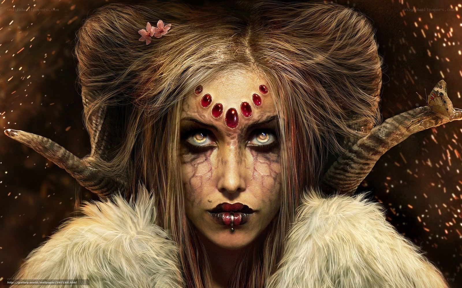 fantasy demon woman with horns