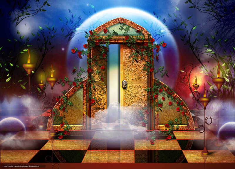 Fantasy door to another world