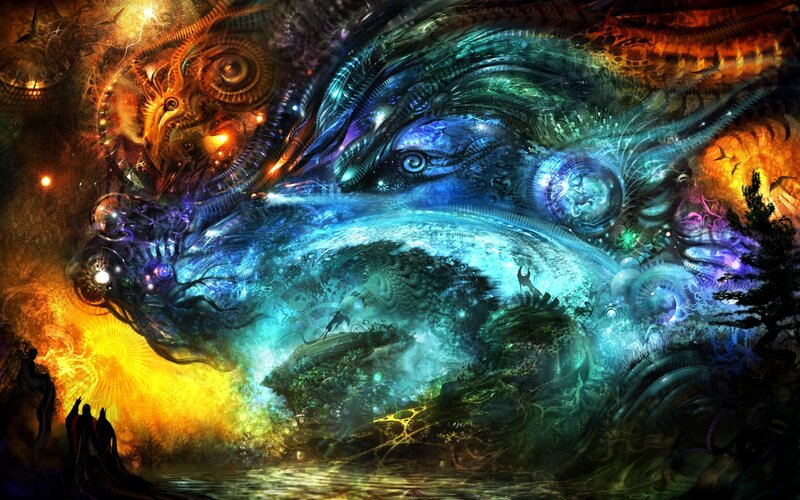 Fantasy dragon with mechanical elements