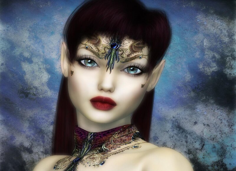 fantasy elf woman portrait