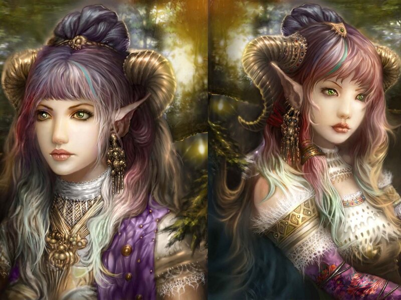 fantasy elf women portraits