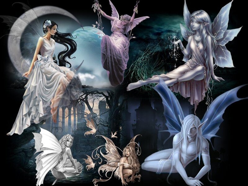fantasy fairies collage
