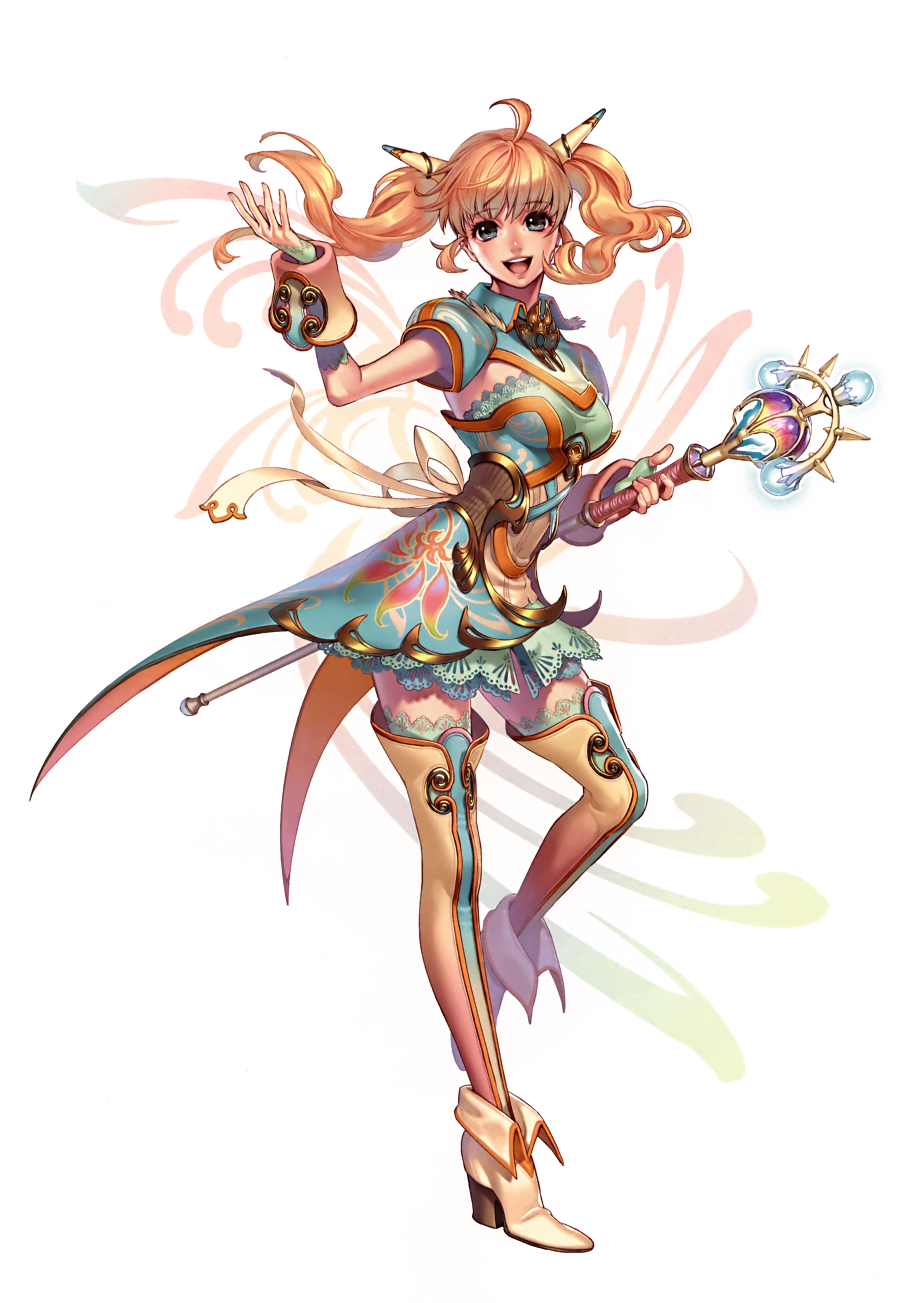 fantasy female mage character