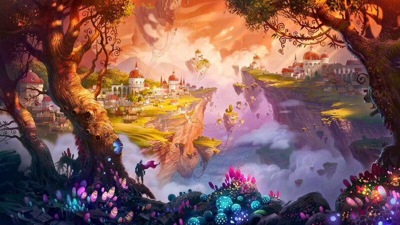 Fantasy Floating Islands — Orange