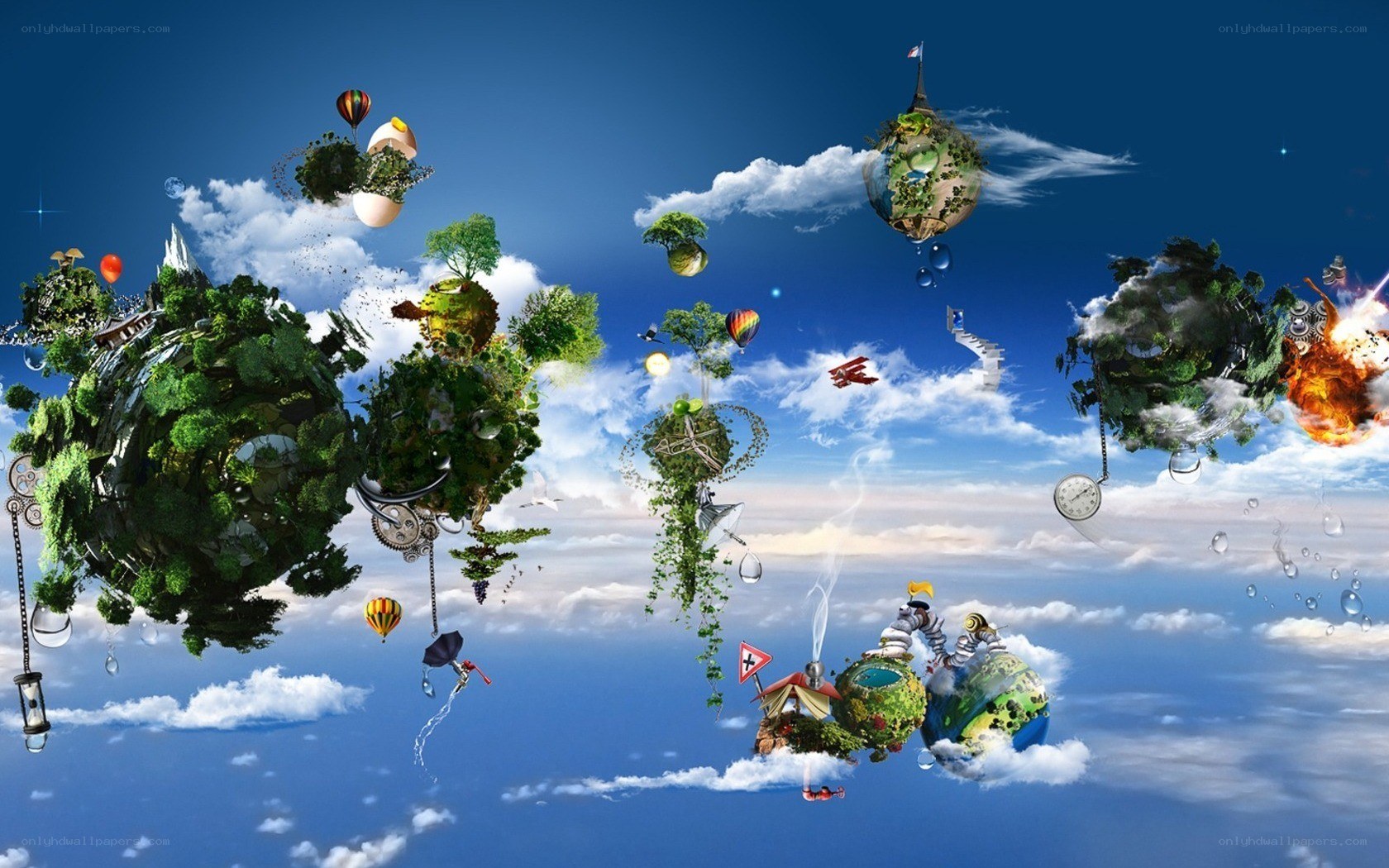 Fantasy floating islands