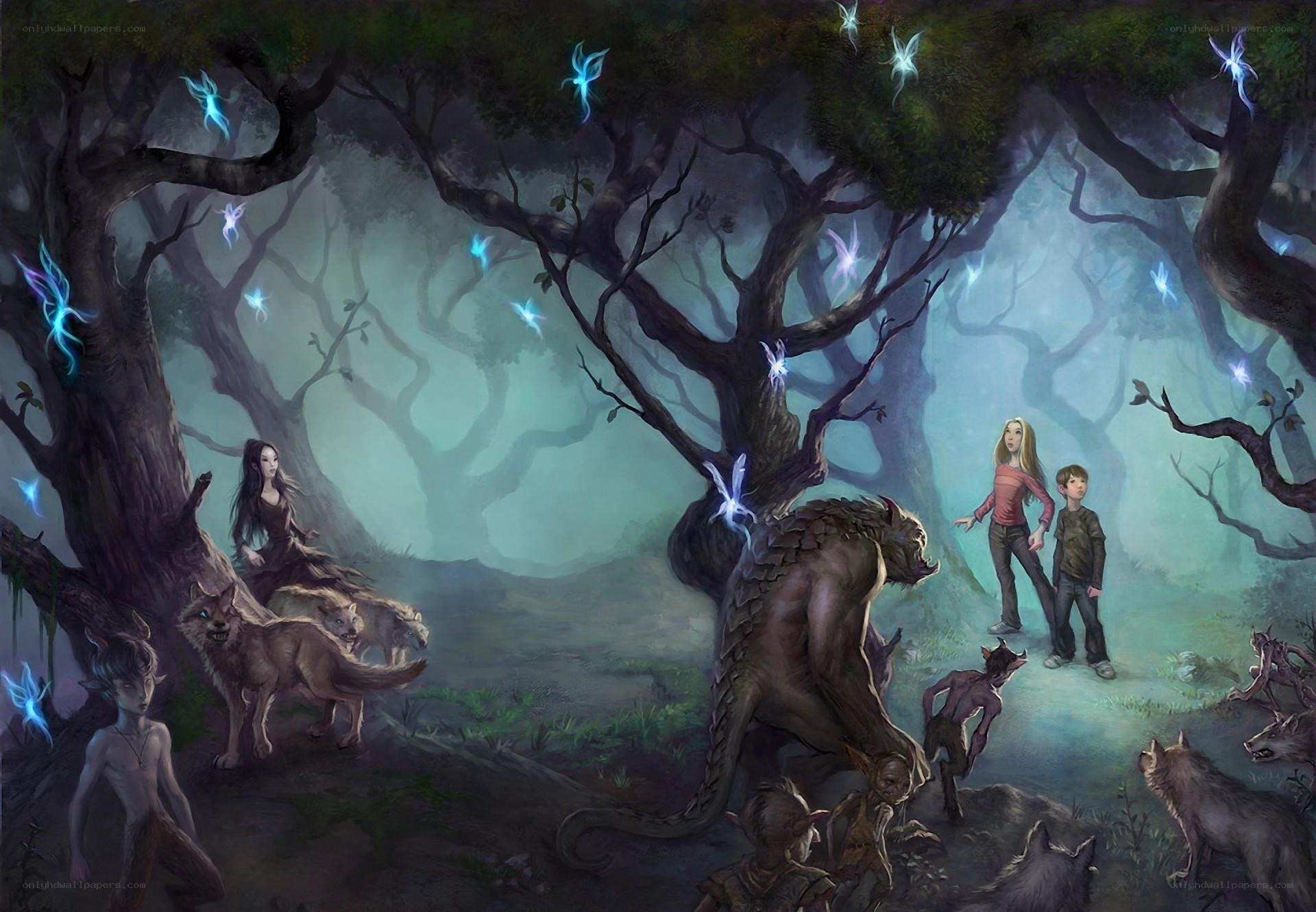 Fantasy forest creatures