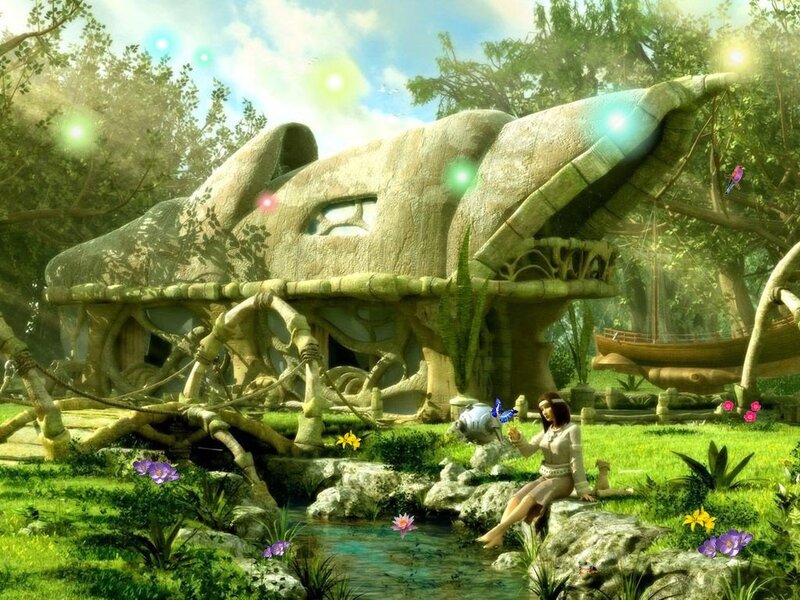 Fantasy forest dwelling