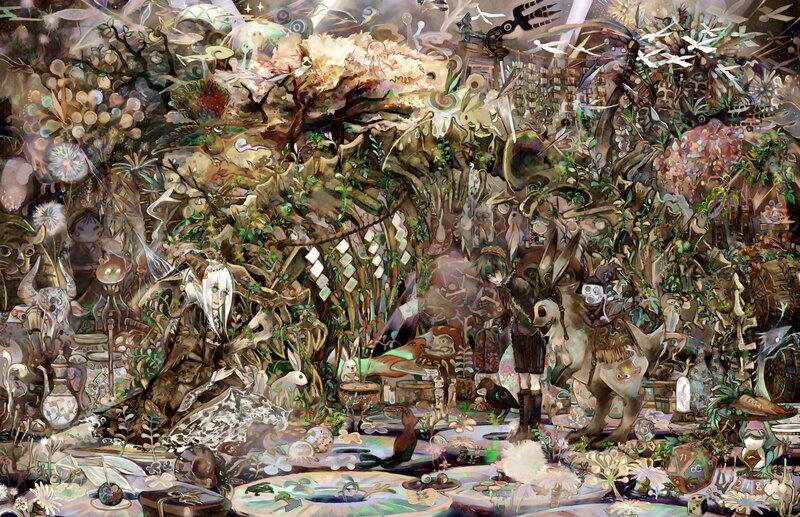 Fantasy forest gathering