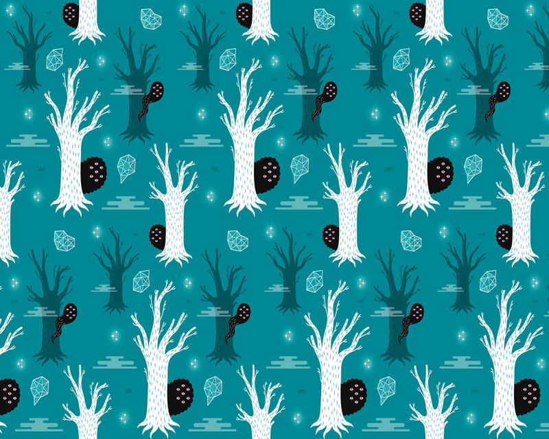 Fantasy forest pattern