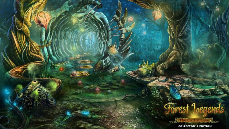 Fantasy Forest Scene — Green, Mysterious