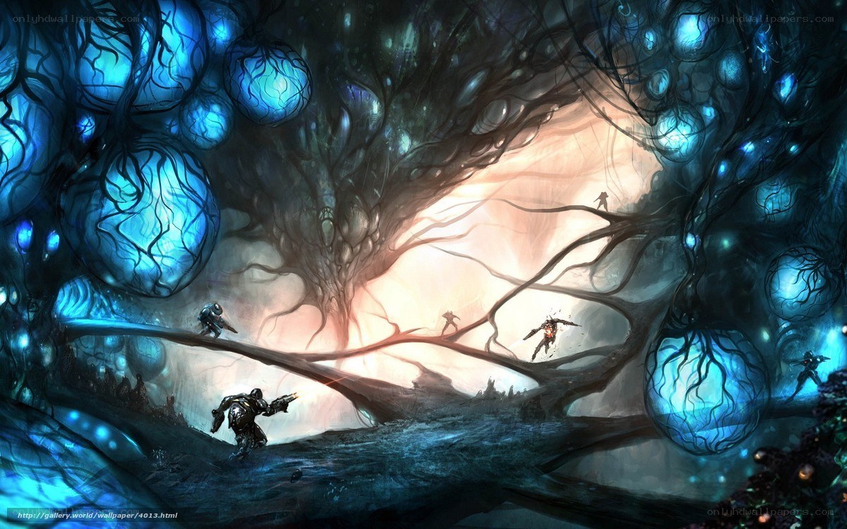 Fantasy forest warriors