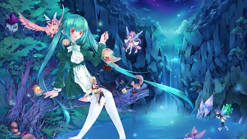 fantasy forest with magical characters