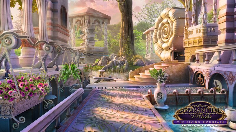 Fantasy Garden Scene — Purple, Serene