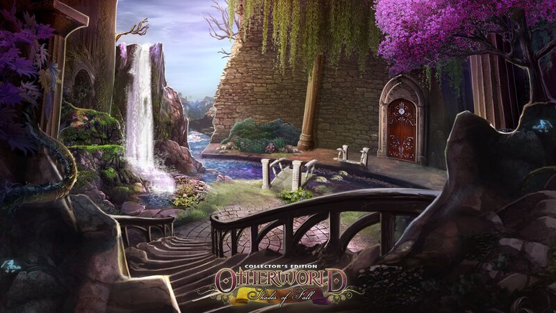 Fantasy Garden Scene — Purple