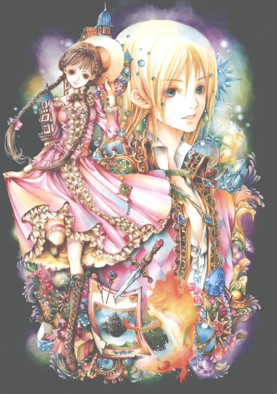 Fantasy girls with magical elements
