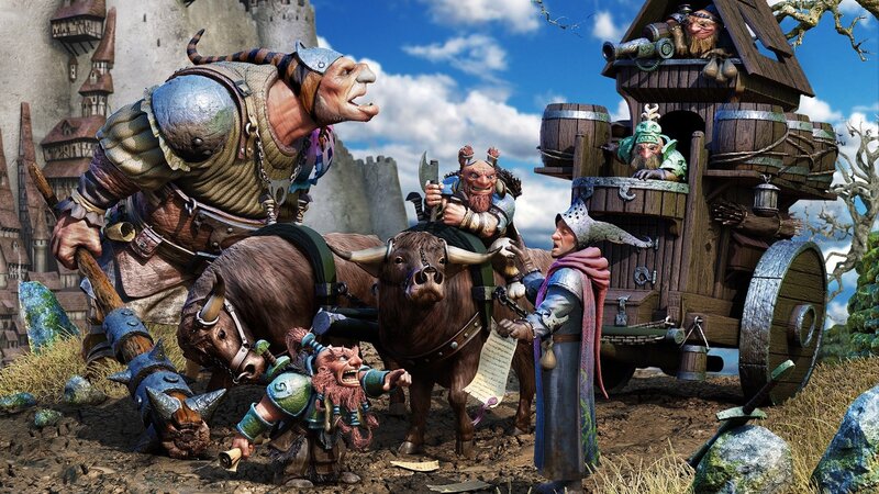 Fantasy goblin battle scene