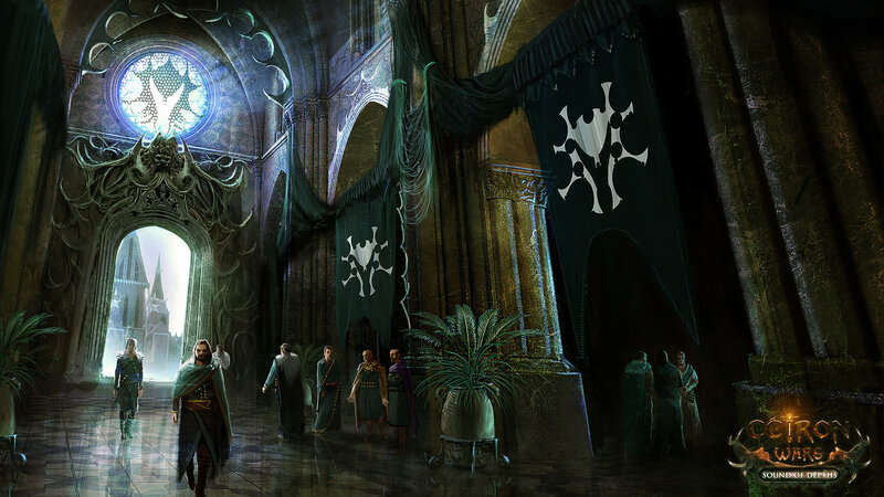 Fantasy Hall with People