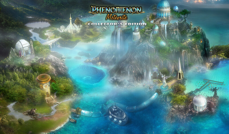 Fantasy Island Landscape — Blue