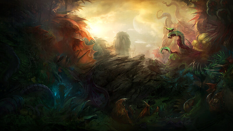 Fantasy Jungle Landscape — Green