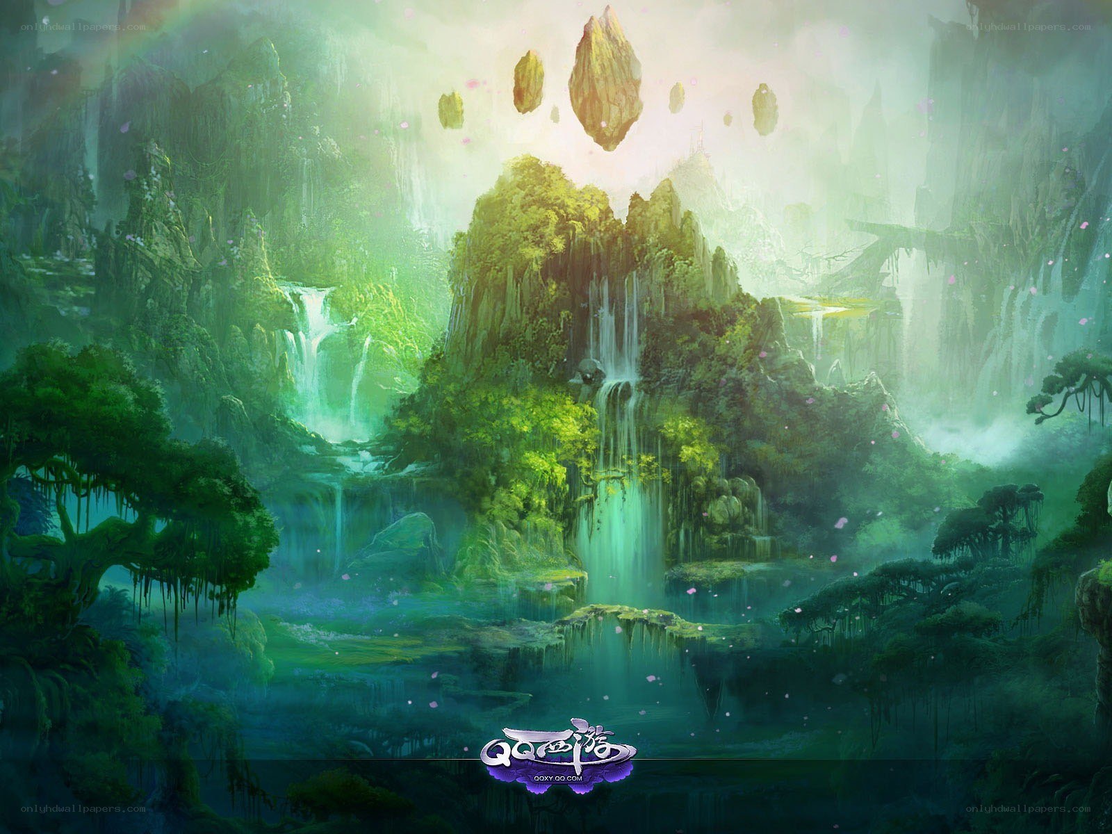 Fantasy jungle landscape