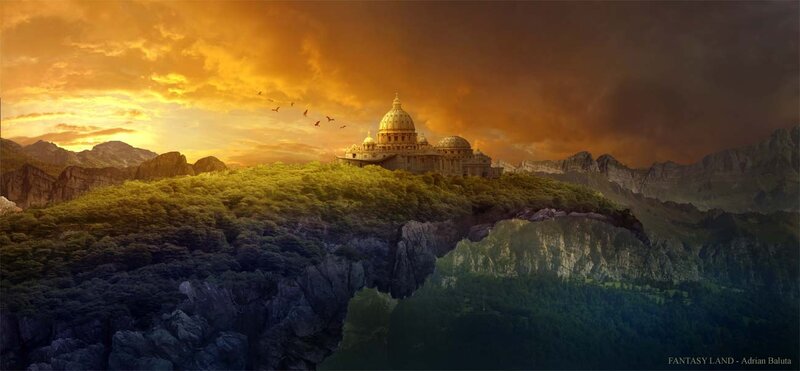 Fantasy Land at Sunset