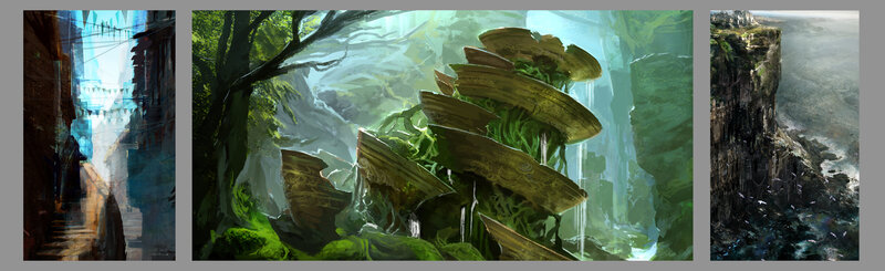 Fantasy landscape concept art