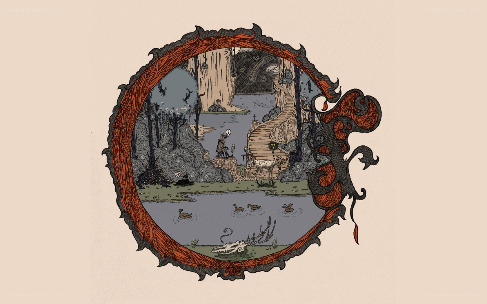 fantasy landscape illustration