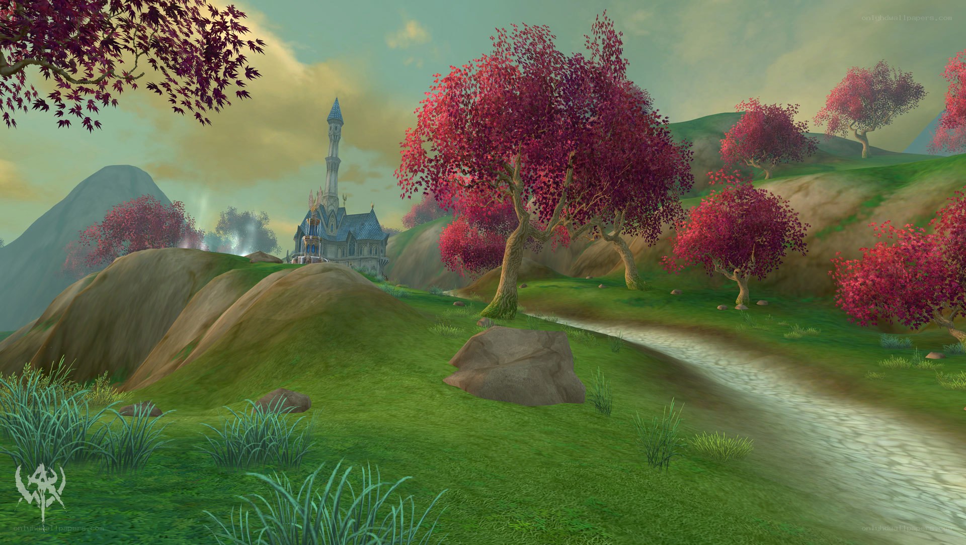 Fantasy landscape with castle