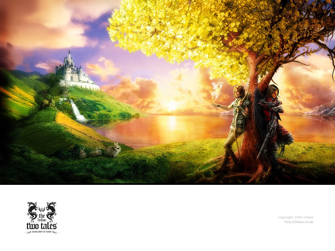 Fantasy landscape with castle
