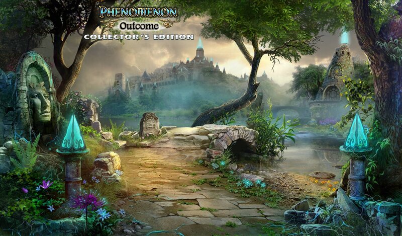 Fantasy Landscape with Castle — Green, Mysterious