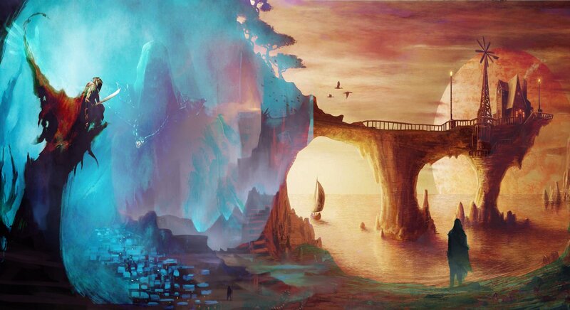 Fantasy Landscape with Figures