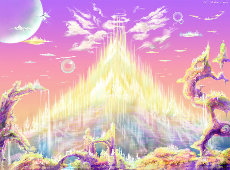 Fantasy Landscape with Mountain