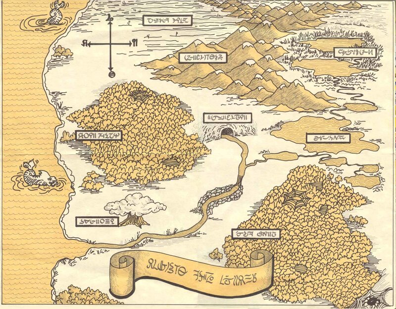 fantasy map of a fictional land