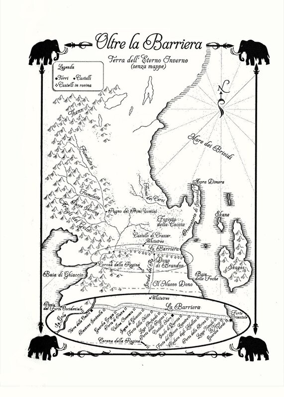 Fantasy Map of a Land — Black