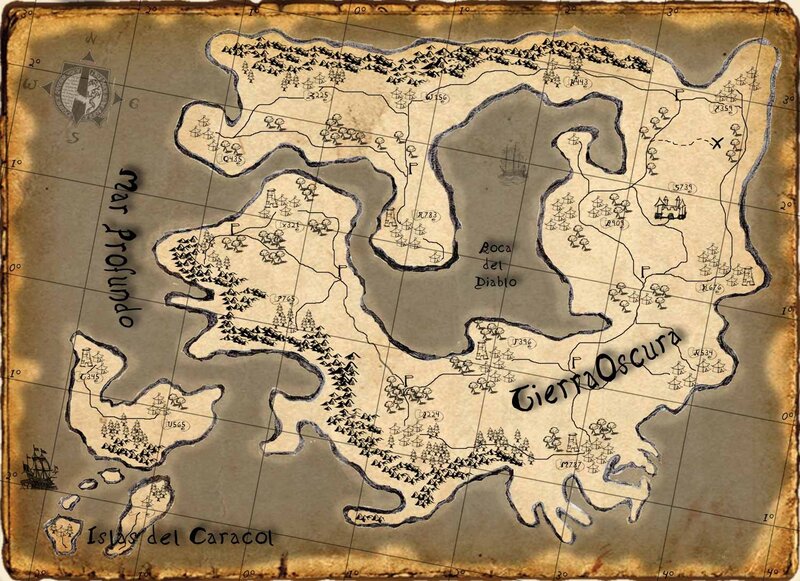 Fantasy Map of a Land