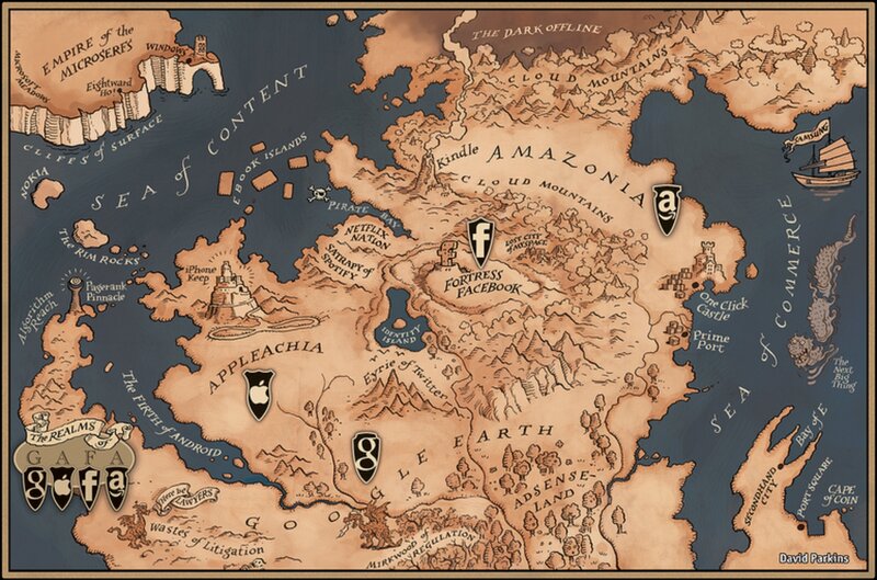 Fantasy Map of Tech Companies