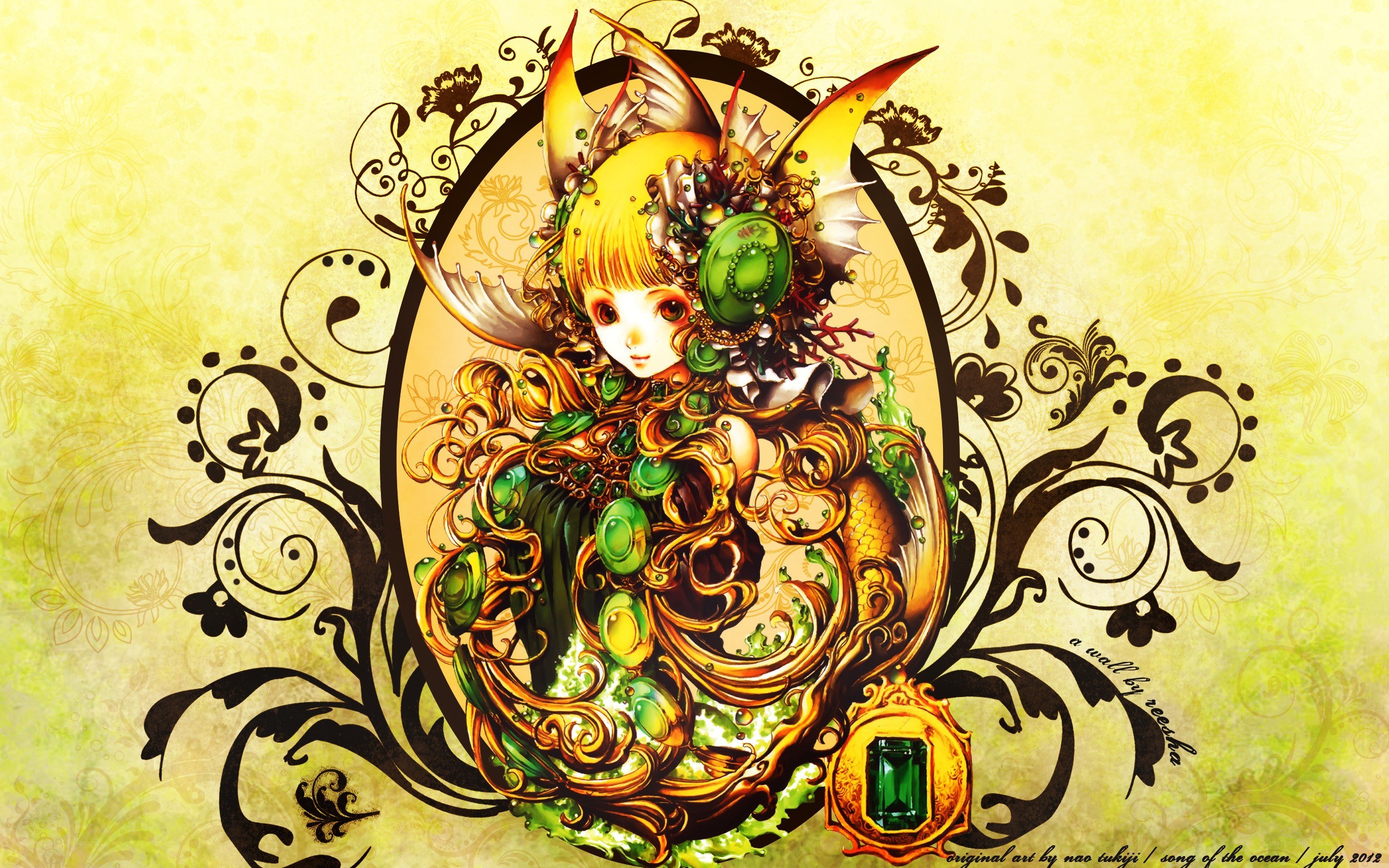 fantasy mermaid character art