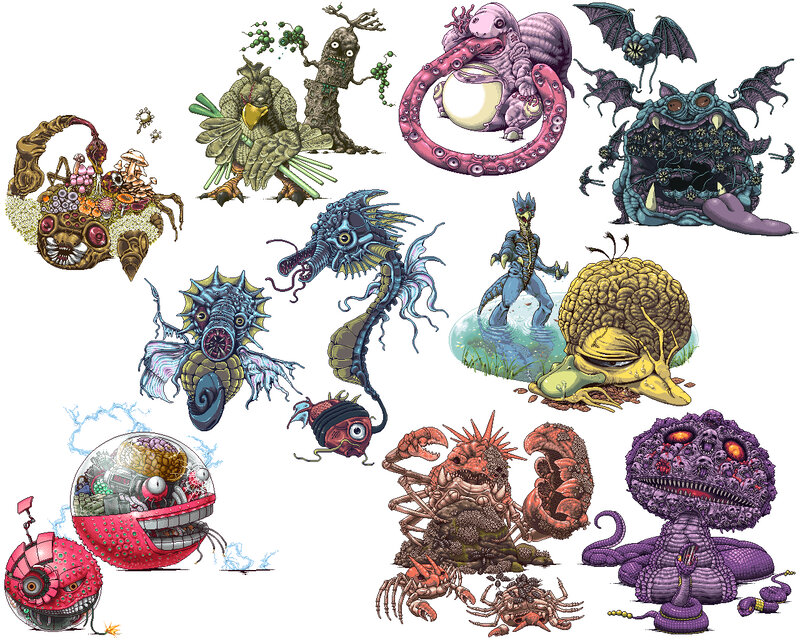 Fantasy monster collection