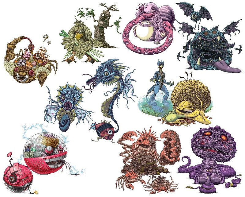Fantasy monster concept art