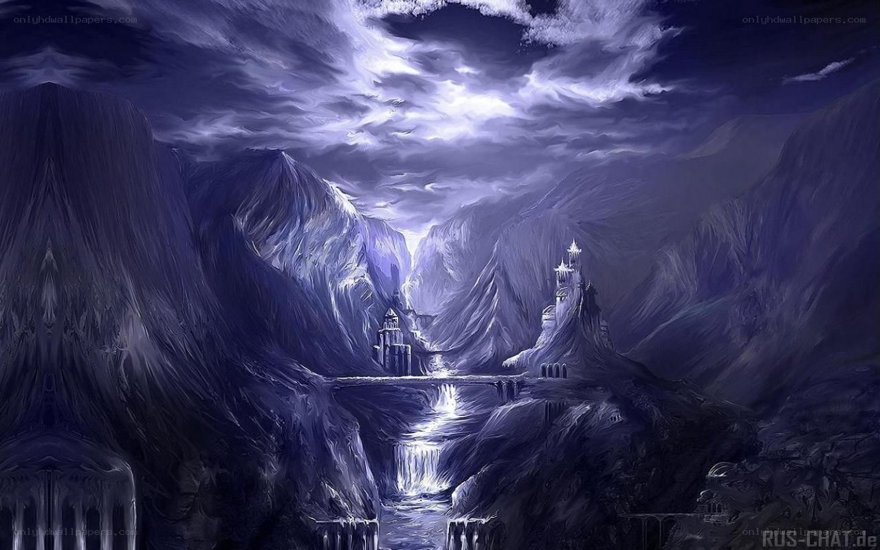 Fantasy mountain fortress