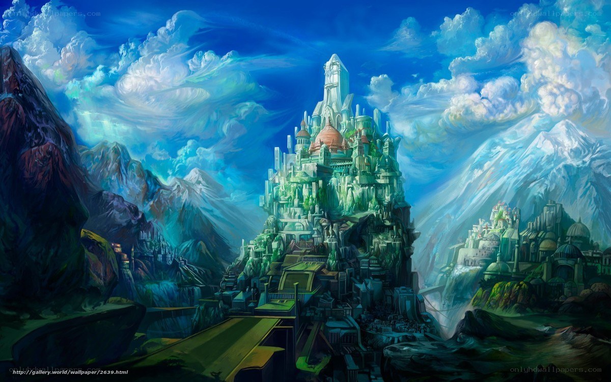 fantasy mountain fortress