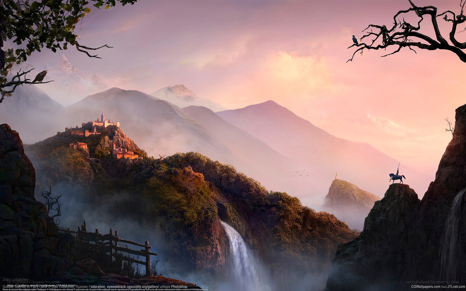 Fantasy mountain kingdom
