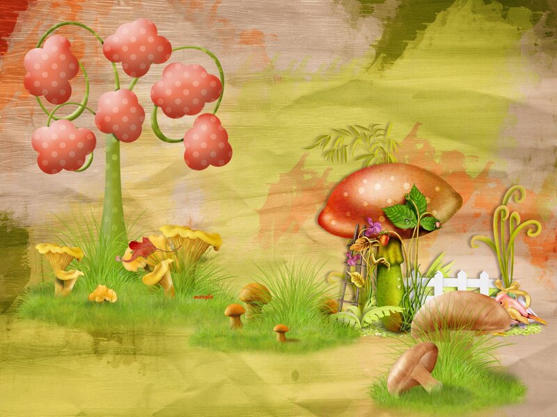 Fantasy Mushroom Garden